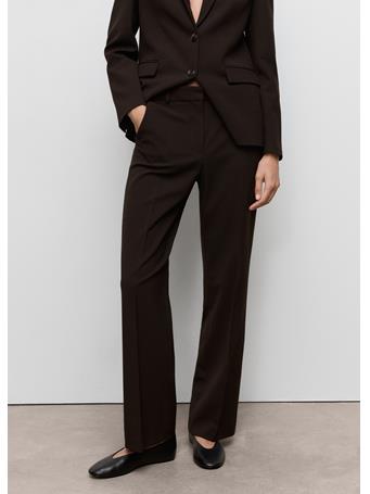 MANGO - Straight-fit Suit Pants DARK BROWN