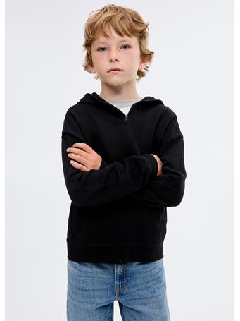 MANGO - Zipped Hoodie BLACK