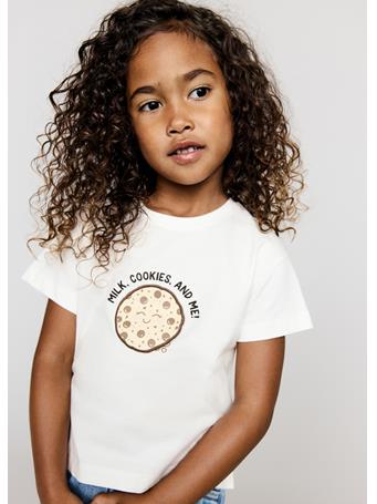 MANGO - Embossed Detail Printed T-shirt IVORY