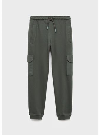 MANGO - Cargo Joggers With Drawstring MED GREEN