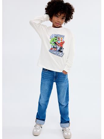 MANGO - Superhero Cotton Marvel T-shirt IVORY