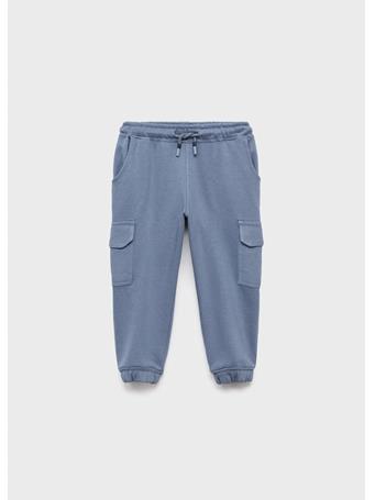 MANGO - Cargo Joggers With Drawstring MED BLUE