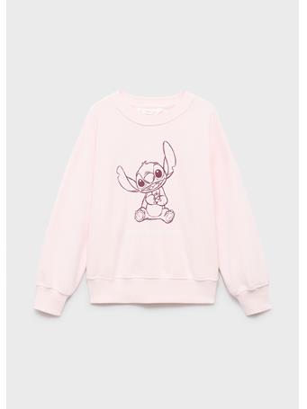 MANGO - Lilo And Stitch Sweatshirt PINK