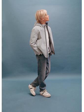 MANGO - Hooded Water-repellent Coat GREY