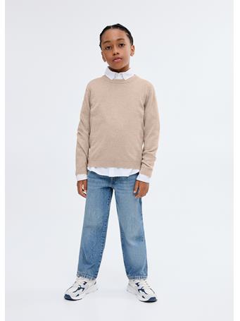 MANGO - Essential Cotton-blend Sweater BEIGE