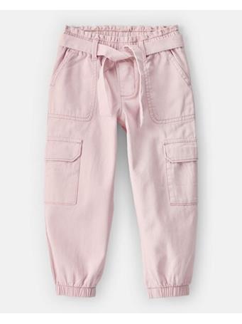 CARTERS - Toddler Girl Cotton Cargo Joggers PINK