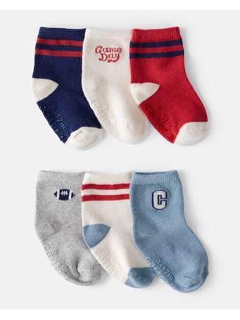 CARTERS - Baby Boy 6-Pack Ankle Socks MULTI