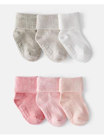 CARTERS - Baby Girl 6-Pack Socks MULTI
