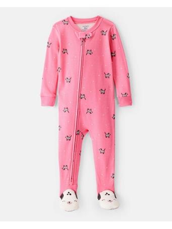 CARTERS - Toddler Girl Dalmatian 100% Cotton 1-Piece Pajamas PINK