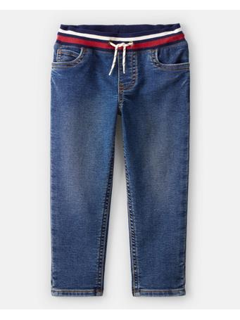 CARTERS - Toddler Boy Varsity Waistband Denim Jeans BLUE