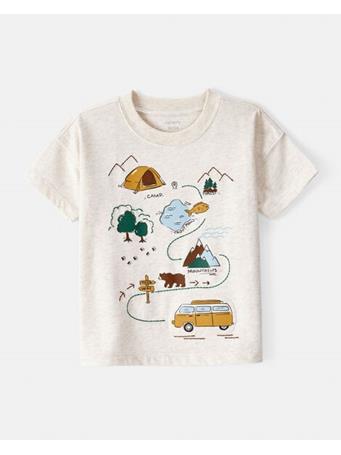 CARTERS - Toddler Boy Camping Short-Sleeve Graphic Tee IVORY