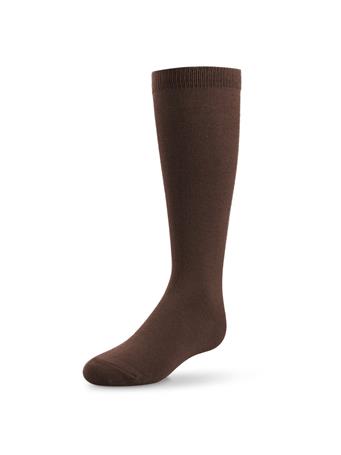 ZUBII KIDS - Cotton Flat Knee Sock DK BROWN