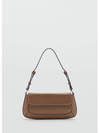 MANGO - Shoulder Bag With Strap MEDIUM BROWN