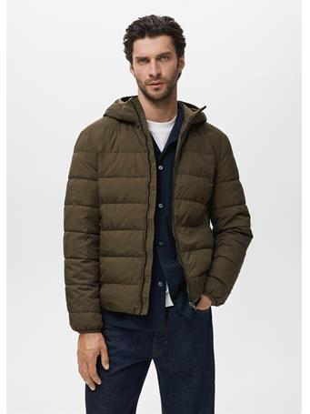 MANGO - Packable Down Feather Puffer Jacket DK GREEN