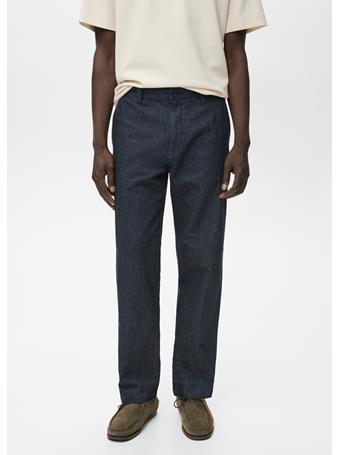 MANGO - Dark Wash Straight Fit Jeans DK BLUE