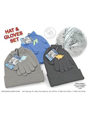 ROYAL DELUXE - 2-Pack Dino Hat & Glove Set MULTI