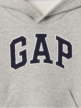 GAP - Relaxed Logo Hoodie LIGHT HEATHER GREY B08