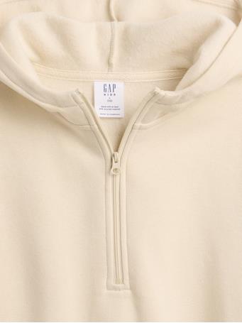 GAP - Kids Relaxed Half-Zip Fleece Hoodie CHINO