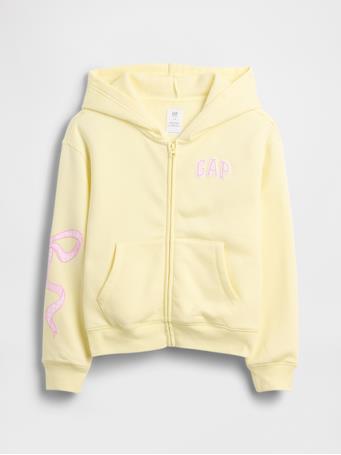 GAP - Kids Relaxed Gap Logo Zip Hoodie YELLOW GLOW 077
