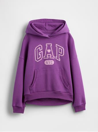 GAP - Kids VintageSoft Oversized Hoodie FUCHSIA SHOCK 1