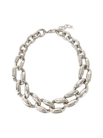 OMG BLINGS - Statement Chain Necklace SILVER