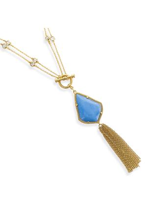 OMG BLINGS - Cubic Zirconia Necklace BLUE