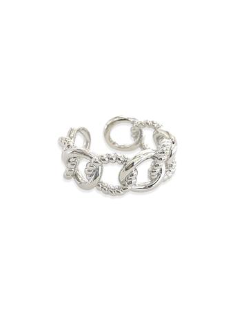 OMG BLING - Curb Chain Ring SILVER