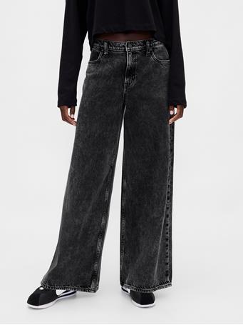 GAP - Mid Rise UltraSoft Baggy Jeans BLACK HAWK