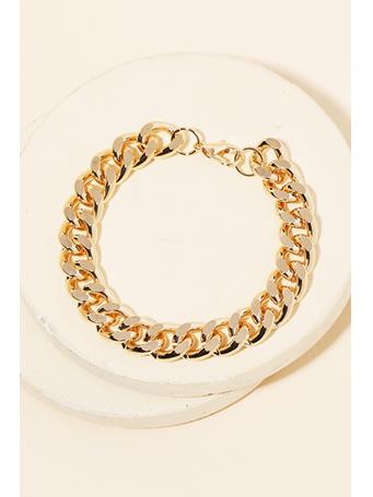 ANARCHY STREET - Curb Chain Lobster Clasp Bracelet GOLD