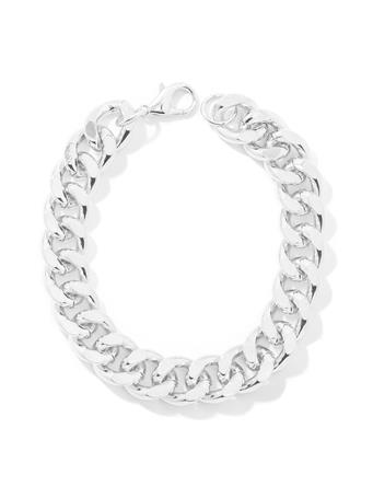 ANARCHY STREET - Curb Chain Lobster Clasp Bracelet SILVER