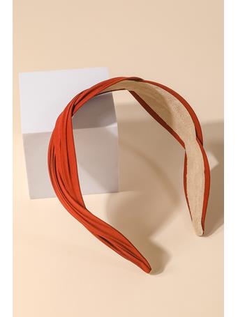 ANARCHY STREET - Wavy Fabric Fashion Headband RUST