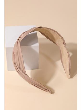 ANARCHY STREET - Wavy Fabric Fashion Headband TAN