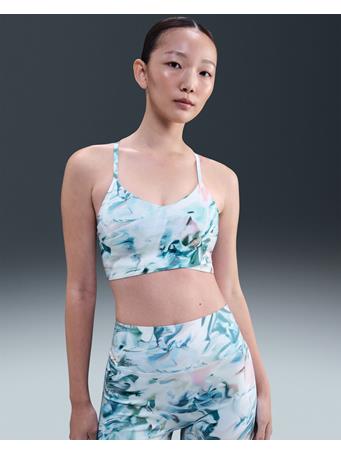 NIKE - Indy Women's Artist Collection Light-Support Padded Wrap Sports Bra BLUE TINT