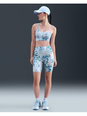 NIKE - Universa Women's Artist Collection High-Waisted 8" Biker Shorts BLUE TINT