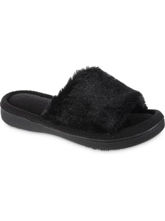 ISOTONERS - Fur Laurel Slide BLACK