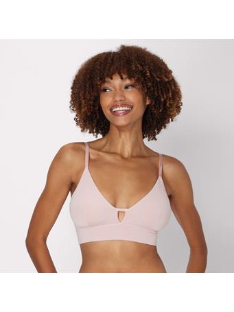 HANES - Originals Women's SuperSoft Longline Triangle Bralette COTTON CANDY PINK