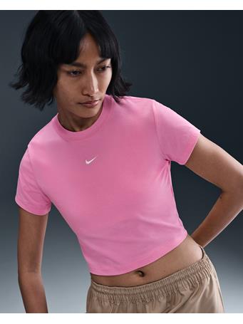 NIKE - Sportswear Chill Knit Women's Cropped T-Shirt PLAYFUL PINK