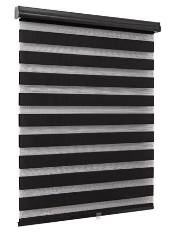 KASHI HOME - Zebra Blind BLACK
