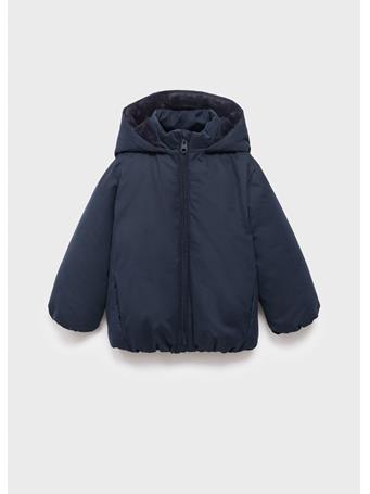 MANGO - Hood Puffer Coat NAVY