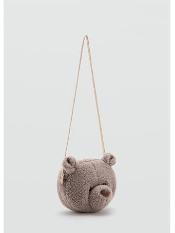 MANGO - Teddy Bear Shearling-effect Bag BROWN