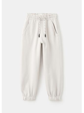 MANGO - Cotton Drawstring Joggers GRAY