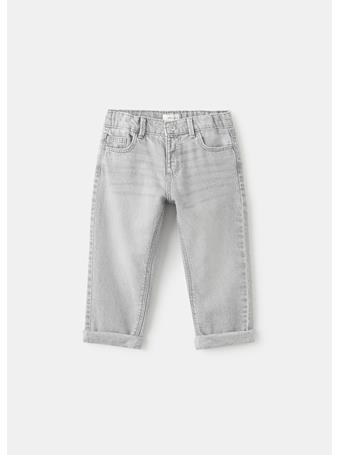 MANGO - Straight Jeans With Turn-up GREY
