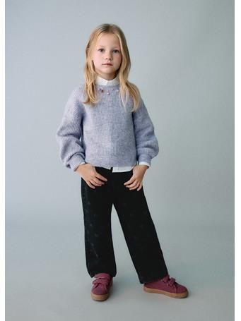 MANGO - Straight-leg Jeans With Hearts BLACK