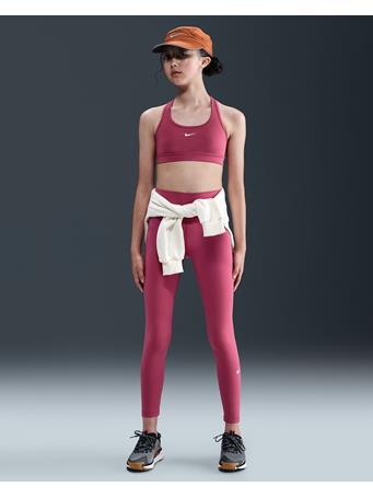 NIKE - One Big Kids' (Girls') Dri-FIT High-Waisted Leggings SWEET BEET
