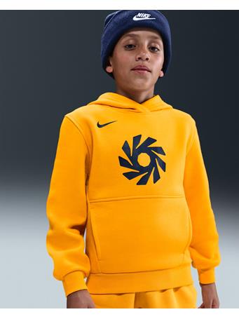 NIKE - Erling Haaland Club Fleece - Older Kids' Football Hoodie UNIVERSITY GOLD