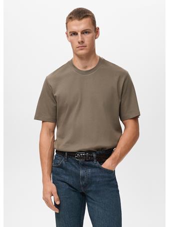 MANGO - Medium-weight Regular-fit T-shirt OLIVE