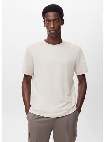MANGO - Regular-fit Thermolite T-shirt CREAM