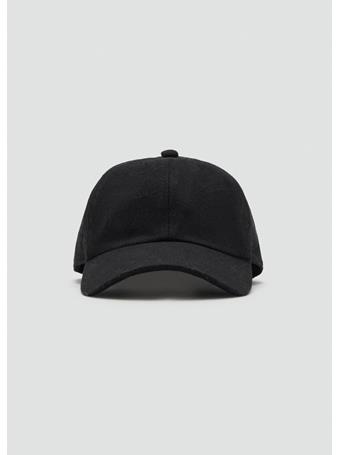 MANGO - Wool-blend Cap BLACK