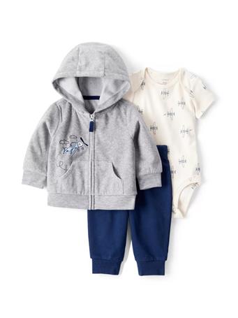 CARTERS - Baby Boys Three Piece Cardigan Set GREY