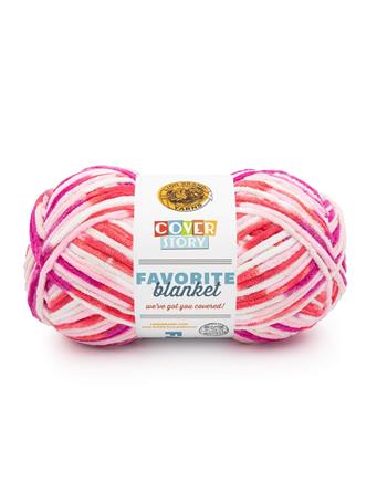 LION BRAND YARN - Cover Story Favorite Blanket Yarn 209 BUBBLEGUM